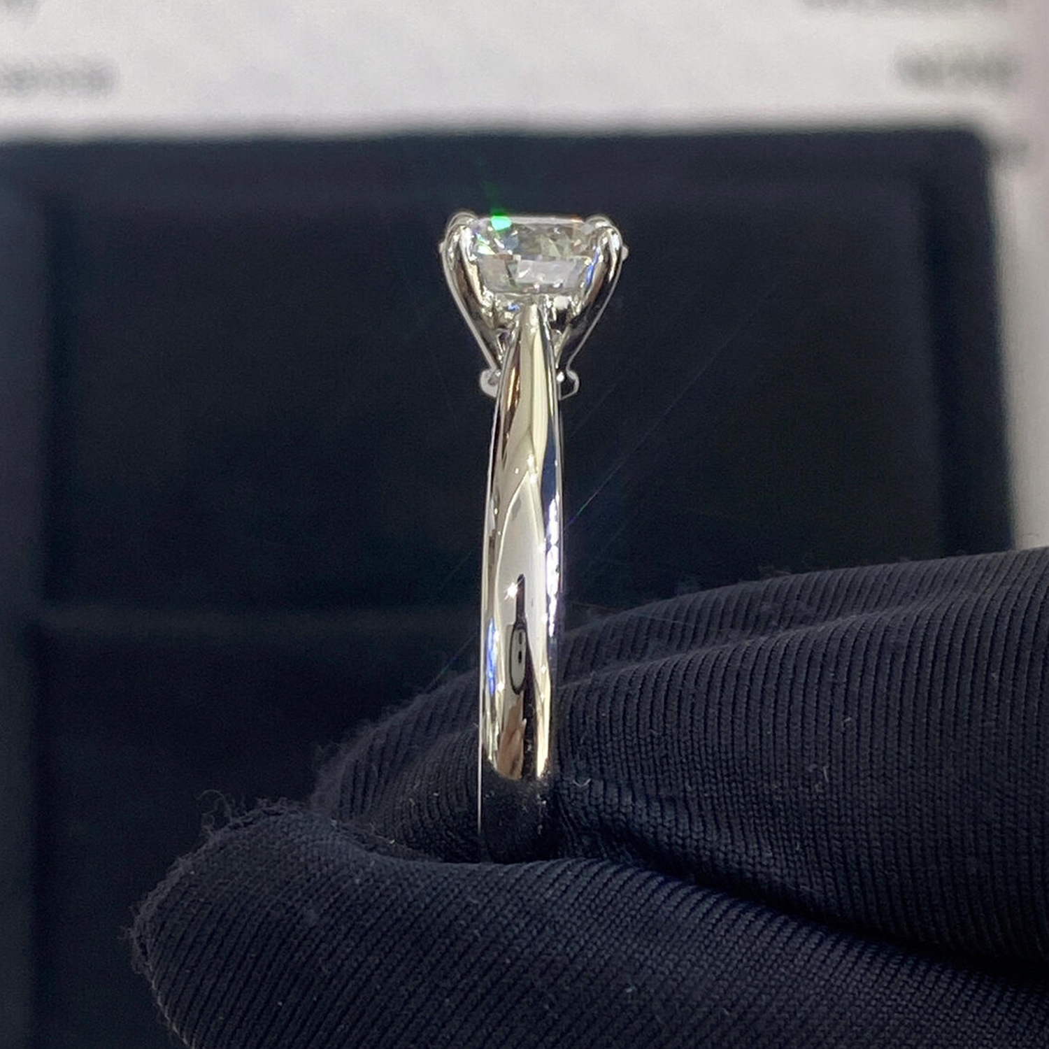 Raisove PT950鉑金 2.04cts 經典四爪培育鑽石戒指 D色(R-017)